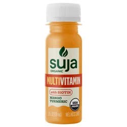 Suja Organic Multivitamin Shot with Biotin and Mango Turmeric, 2 fl oz
