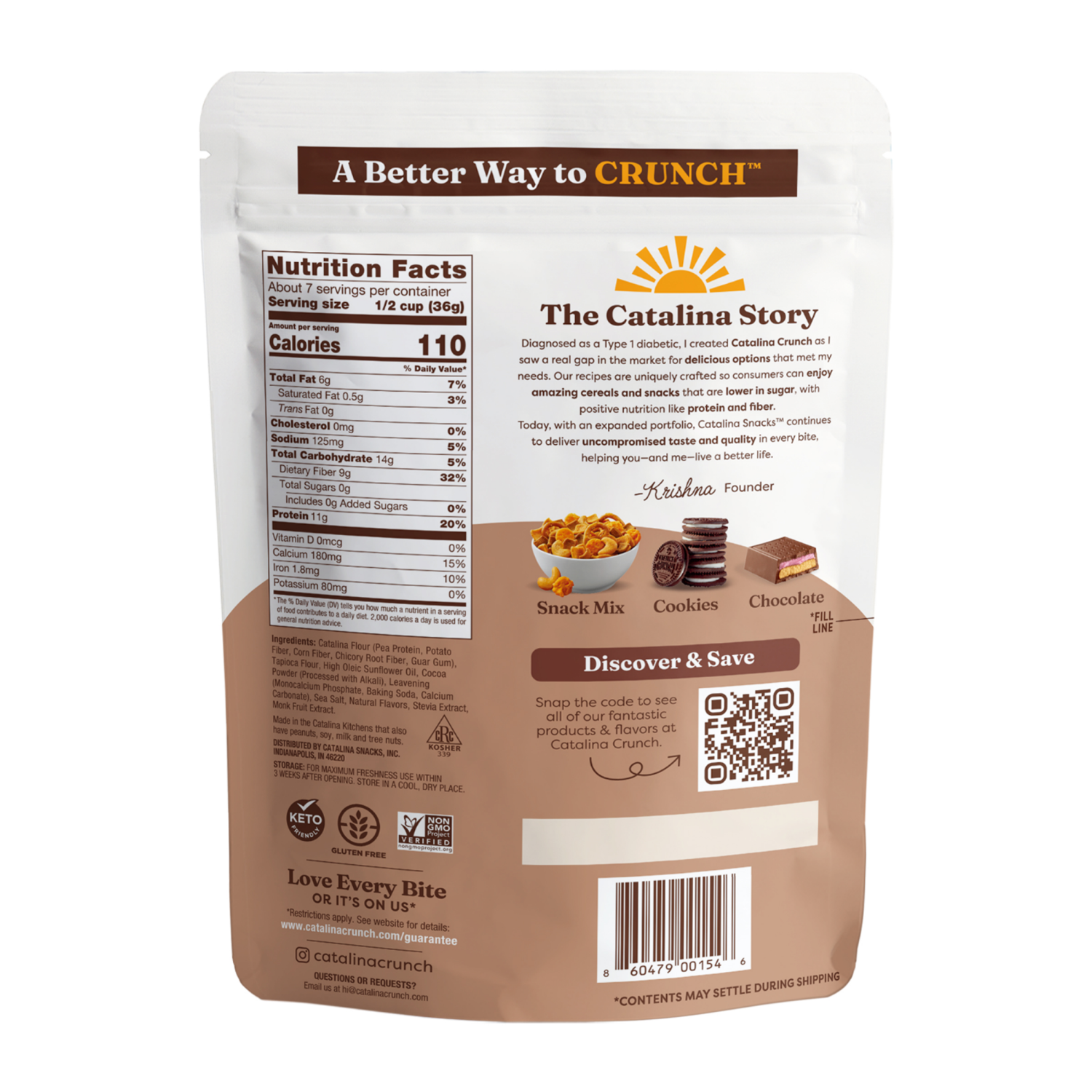 slide 2 of 6, Catalina Crunch Protein Cereal, Dark Chocolate 9 oz, 9 oz