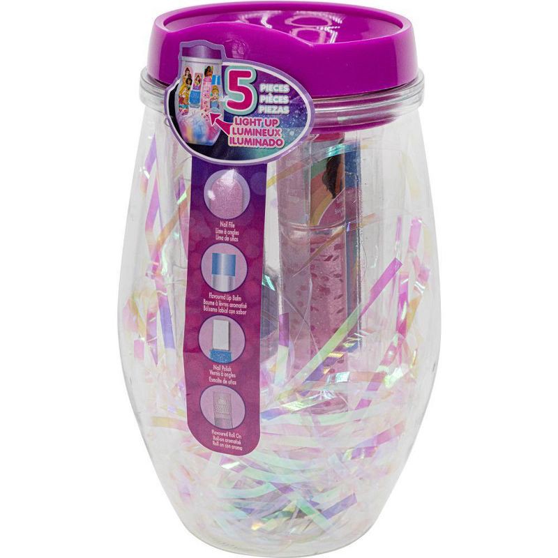 slide 2 of 4, Disney Princess Light Up Cosmetic Tumbler Set, 1 ct