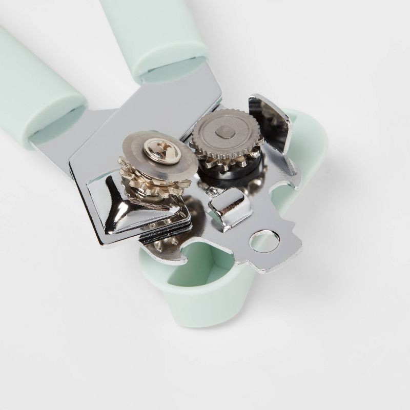 slide 3 of 3, Can Opener Mint Green - Room Essentials™: Manual, Freestanding, Dishwasher-Safe, Plastic & Iron, Kitchen Tool, 1 ct