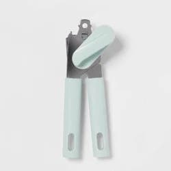 Can Opener Mint Green - Room Essentials™: Manual, Freestanding, Dishwasher-Safe, Plastic & Iron, Kitchen Tool