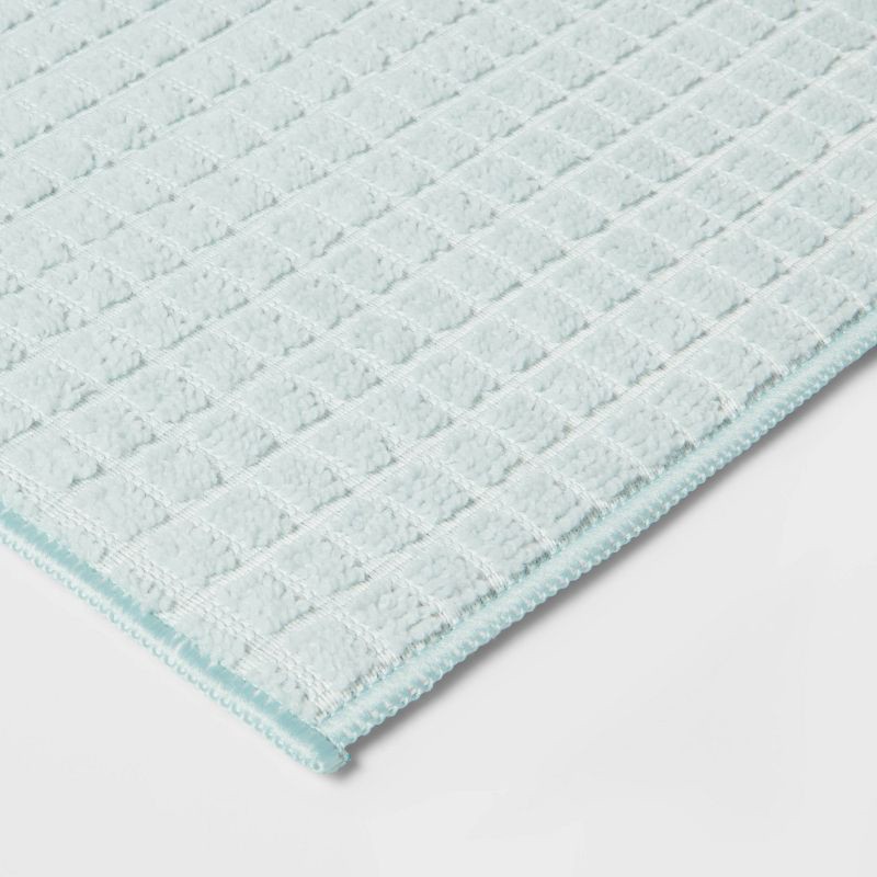 slide 3 of 3, Kitchen Drying Mat Green - Room Essentials™: Mint Polyester Dish Mat, 20"x15", Machine Washable, 1 ct