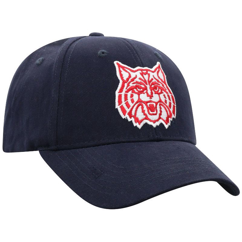 slide 2 of 4, NCAA Arizona Wildcats Structured Brushed Cotton Vapor Ballcap: Adjustable Navy Blue Hat, 1 ct