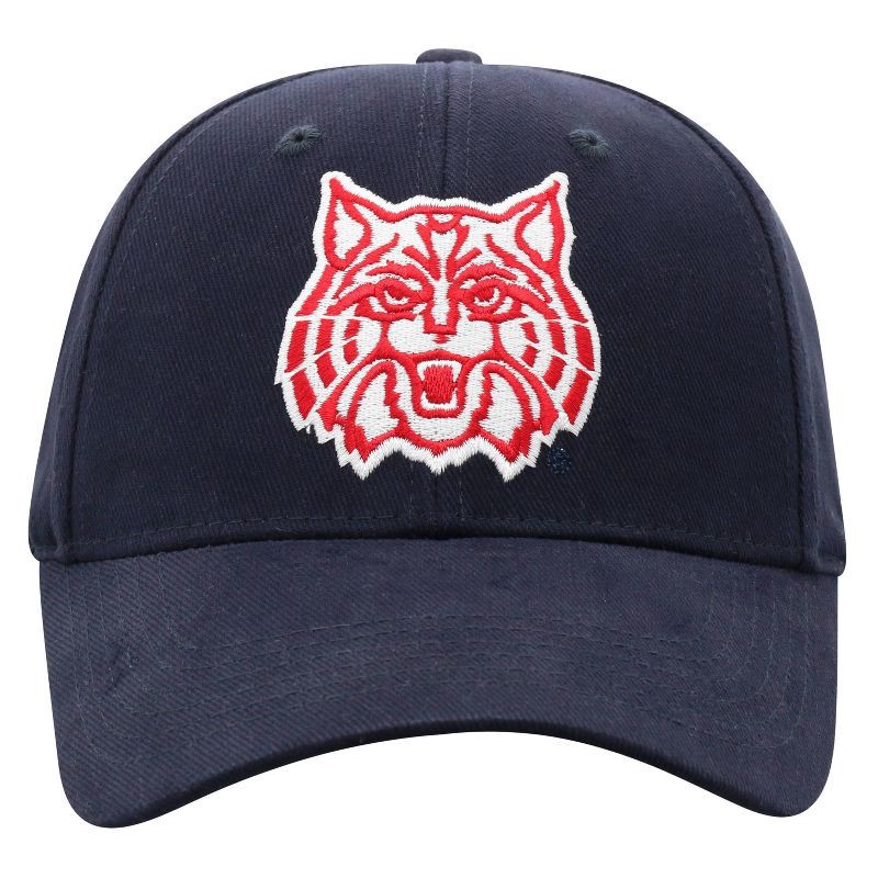 slide 3 of 4, NCAA Arizona Wildcats Structured Brushed Cotton Vapor Ballcap: Adjustable Navy Blue Hat, 1 ct