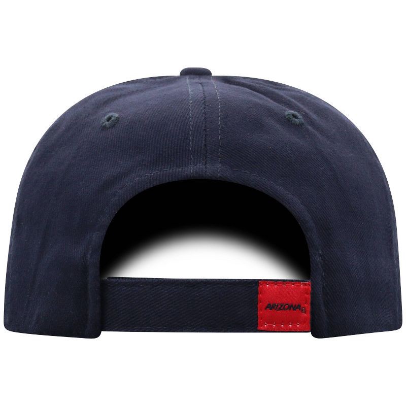 slide 4 of 4, NCAA Arizona Wildcats Structured Brushed Cotton Vapor Ballcap: Adjustable Navy Blue Hat, 1 ct