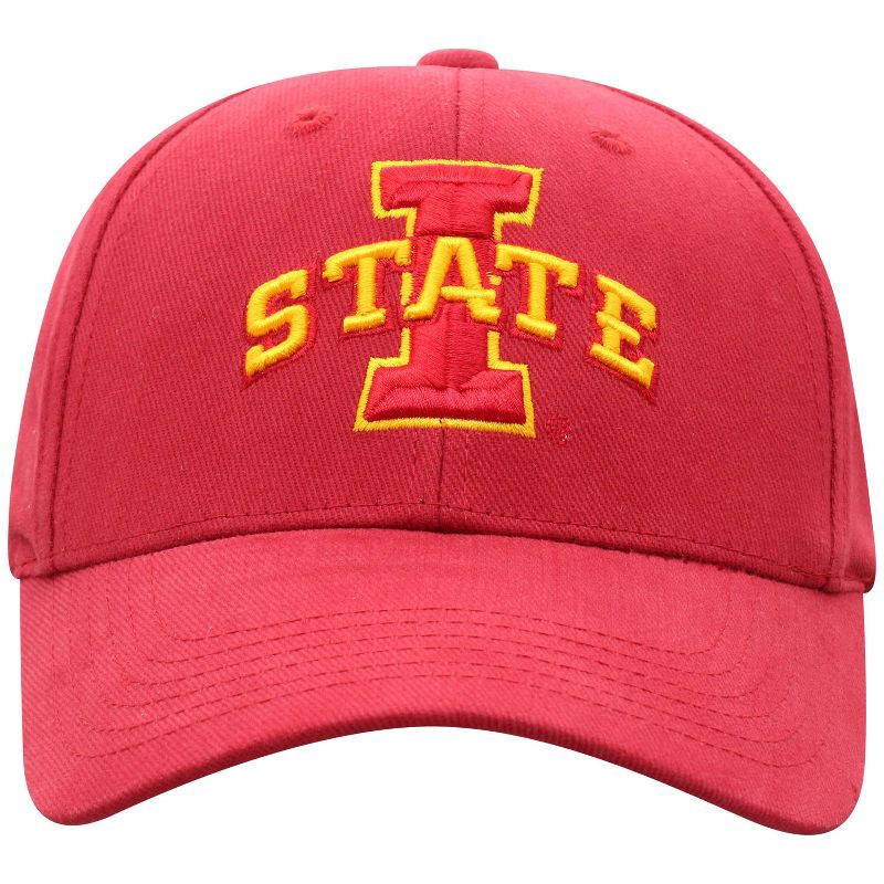 slide 3 of 4, NCAA Iowa State Cyclones Structured Brushed Cotton Vapor Ballcap: Adjustable Men's Hat, Solid Pattern, 1 ct