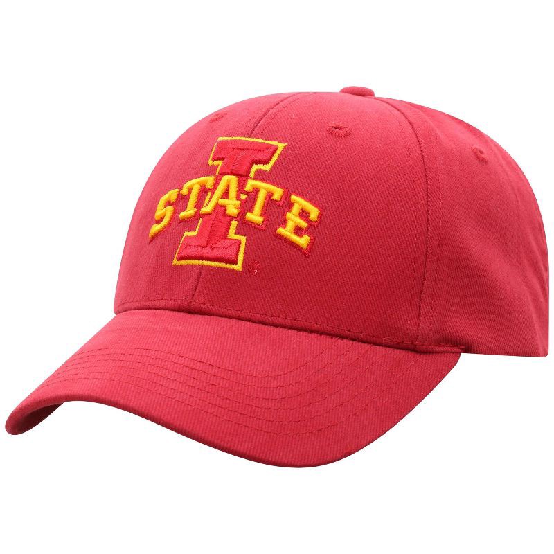 slide 1 of 4, NCAA Iowa State Cyclones Structured Brushed Cotton Vapor Ballcap: Adjustable Men's Hat, Solid Pattern, 1 ct