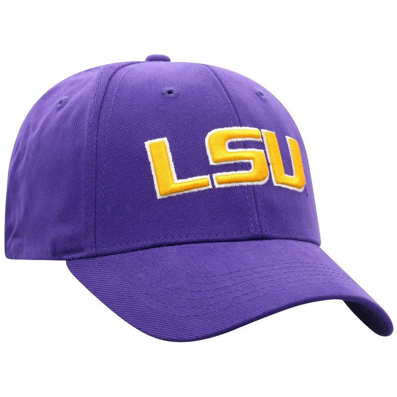 slide 2 of 4, NCAA LSU Tigers Structured Brushed Cotton Vapor Ballcap: Adjustable Solid Purple Baseball Hat, One Size Fits Most, 1 ct