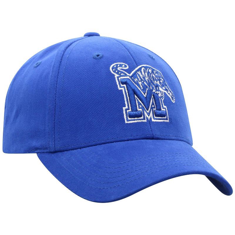 slide 2 of 4, NCAA Memphis Tigers Structured Brushed Cotton Vapor Ballcap: Adjustable Royal Blue Baseball Hat, 1 ct