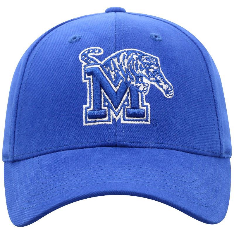 slide 3 of 4, NCAA Memphis Tigers Structured Brushed Cotton Vapor Ballcap: Adjustable Royal Blue Baseball Hat, 1 ct