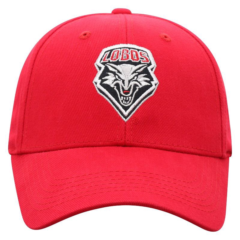slide 3 of 4, NCAA New Mexico Lobos Structured Brushed Cotton Vapor Ballcap: Adjustable Solid Baseball Hat, 1 ct