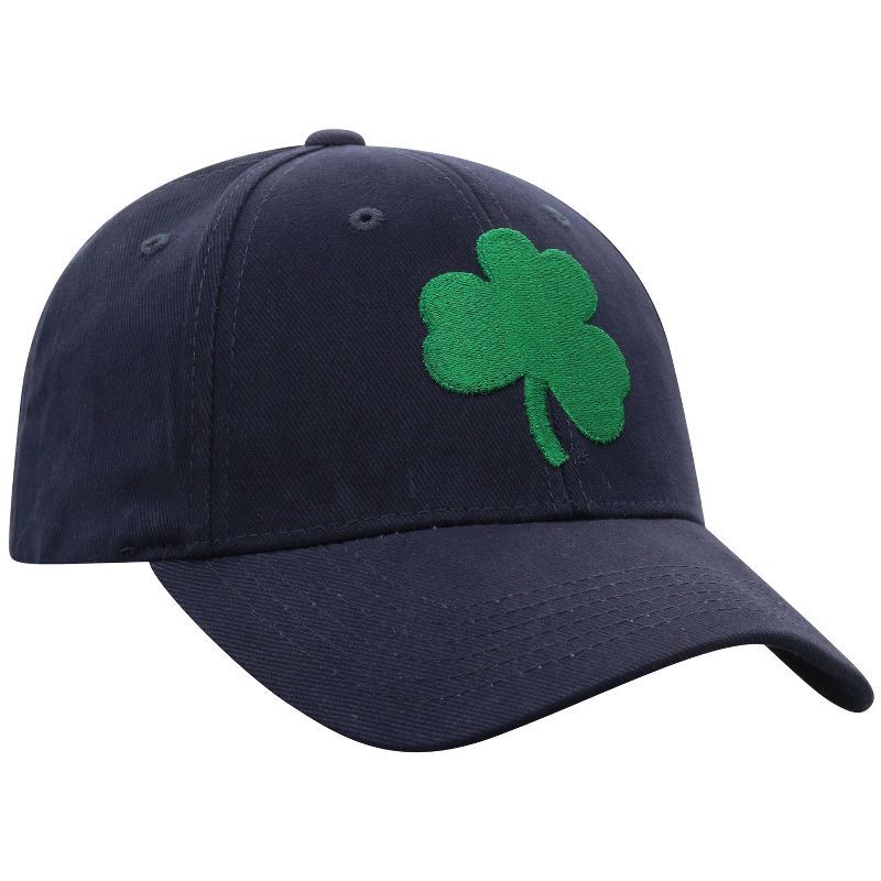 slide 2 of 4, NCAA Notre Dame Fighting Irish Structured Brushed Cotton Vapor Ballcap: Adjustable Navy Blue Hat, 1 ct