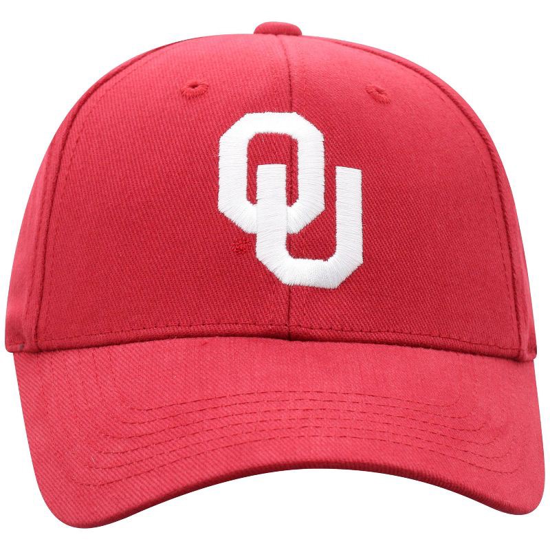 slide 3 of 4, NCAA Oklahoma Sooners Structured Brushed Cotton Vapor Ballcap: Oklahoma University Caps, 1 ct