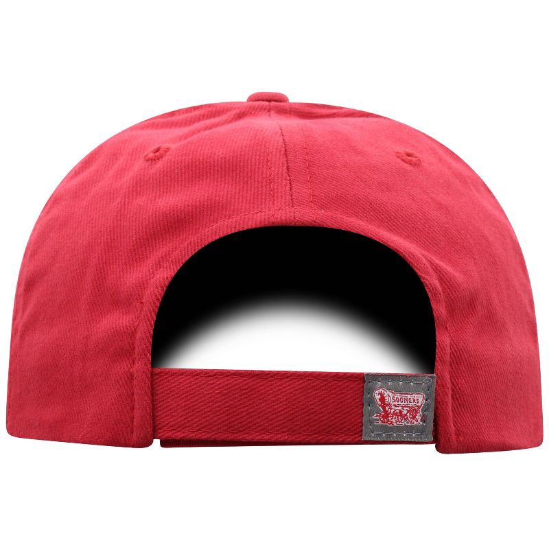 slide 4 of 4, NCAA Oklahoma Sooners Structured Brushed Cotton Vapor Ballcap: Oklahoma University Caps, 1 ct