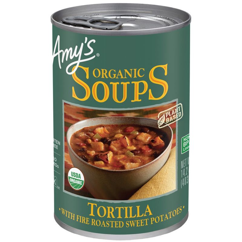 slide 1 of 10, Amy's Organic Plant Based Gluten Free Tortilla Soup - 14.2oz, 14.2 oz