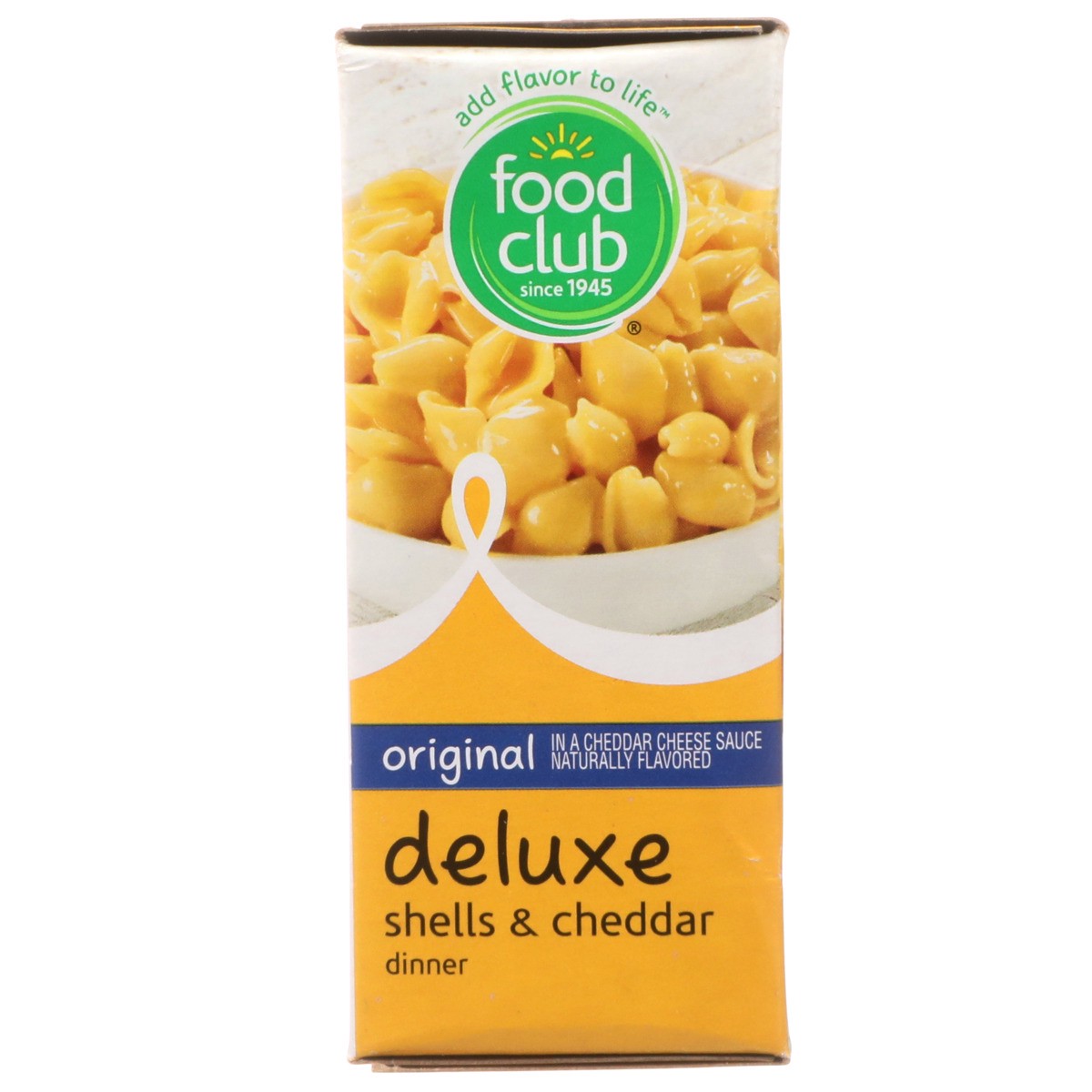 slide 6 of 9, Food Club Deluxe Shells Cheddar Dinner Original, 12 oz