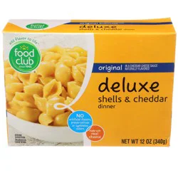 Food Club Deluxe Shells Cheddar Dinner Original