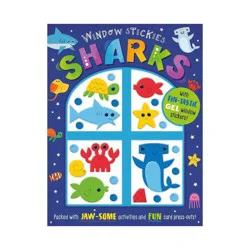 Make Believe Ideas Window Stickies Sharks - (Hardcover)