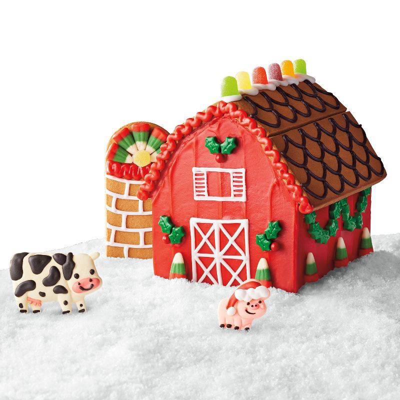 slide 2 of 5, Christmas Barn Gingerbread House Kit - 31.18oz - Favorite Day™, 31.18 oz