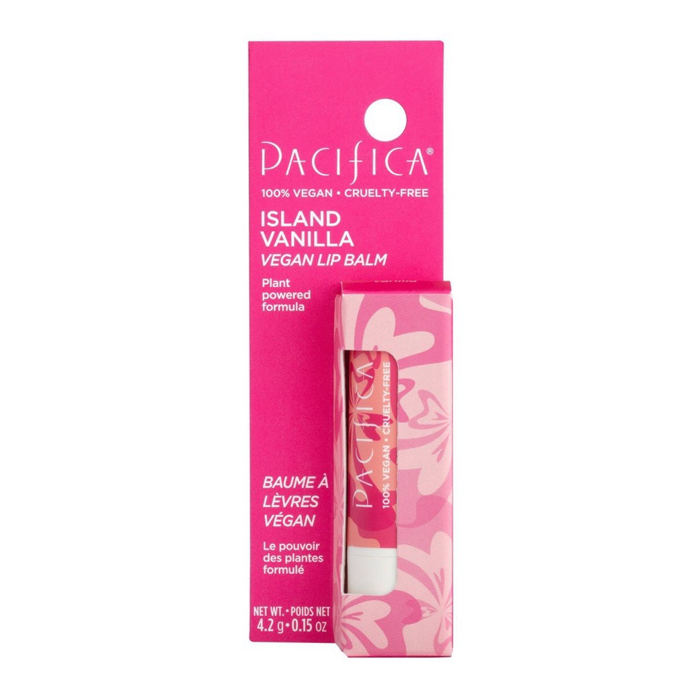 slide 3 of 3, Pacifica Island Vanilla Vegan Lip Balm - 0.15oz, 0.15 oz