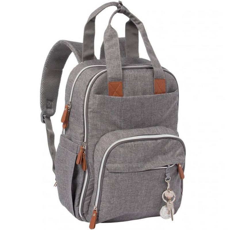 slide 2 of 8, Trend Lab Backpack Diaper Bag - Gray, 1 ct