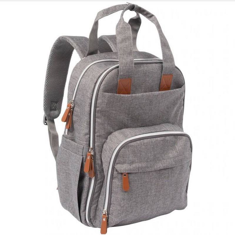 slide 1 of 8, Trend Lab Backpack Diaper Bag - Gray, 1 ct
