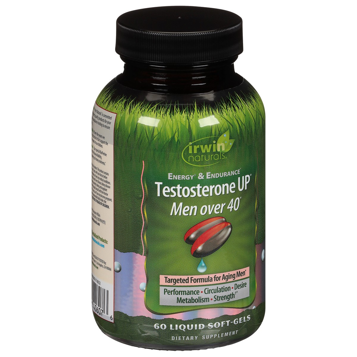 slide 5 of 9, Irwin Naturals Men over 40 Testosterone UP 60 Softgels, 1 ct