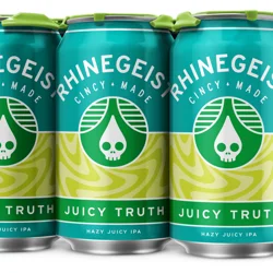 Rhinegeist Hazy Juicy IPA Juicy Truth Beer 6 - 12 fl oz Cans