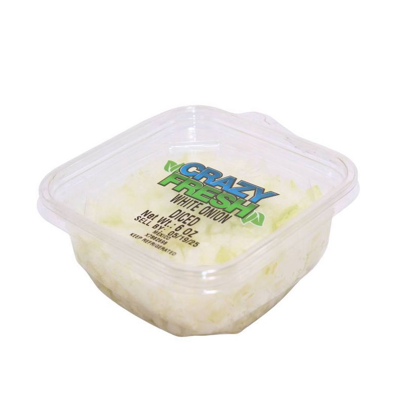 slide 3 of 6, Crazy Fresh Diced White Onion - 6oz, 6 oz