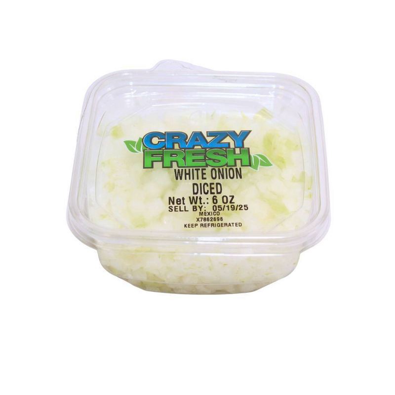 slide 6 of 6, Crazy Fresh Diced White Onion - 6oz, 6 oz