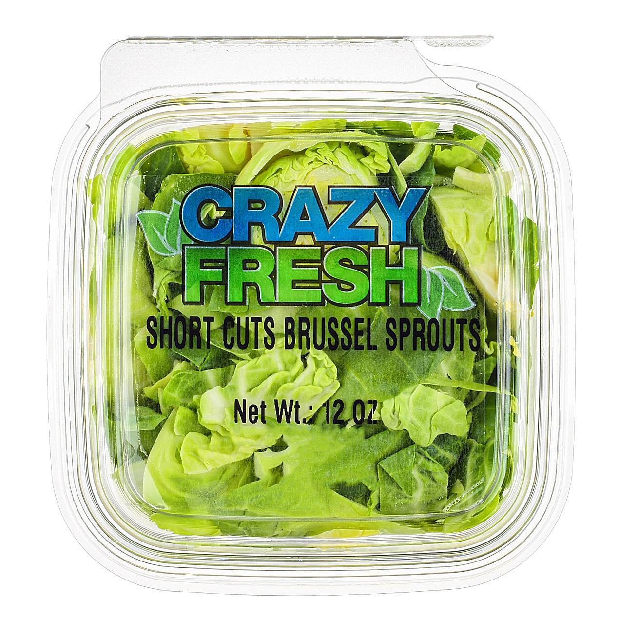 slide 1 of 3, Crazy Fresh Short Cut Brussel Sprouts - 12oz, 12 oz