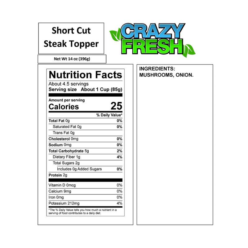 slide 6 of 7, Crazy Fresh Short Cut Steak Topper - 14oz, 14 oz
