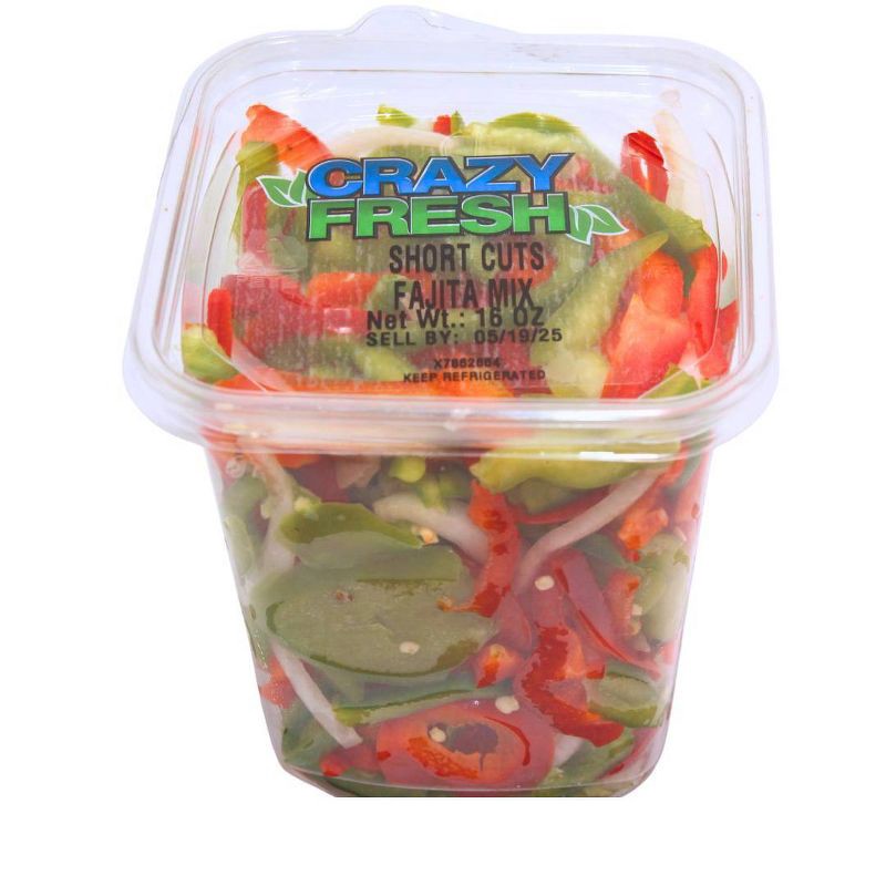 slide 6 of 6, Crazy Fresh Short Cut Fajita Blend - 16oz, 16 oz