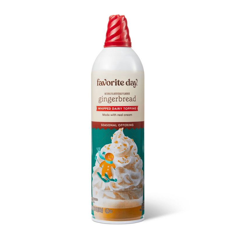 slide 1 of 3, Gingerbread Whipped Dairy Topping - 13oz - Favorite Day™, 13 oz