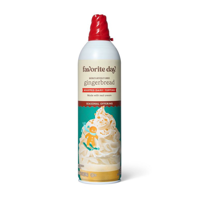 slide 1 of 5, Gingerbread Whipped Dairy Topping - 13oz - Favorite Day™, 13 oz
