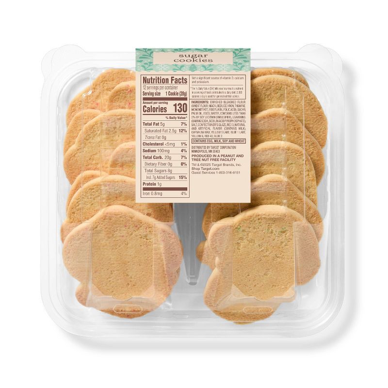 slide 2 of 3, Christmas Red & Green Sugar Cookies - 11.8oz - Favorite Day™, 11.8 oz