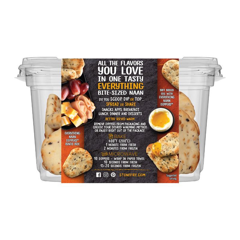 slide 2 of 8, Stonefire Everything Naan Dippers - 7.05oz, 7.05 oz