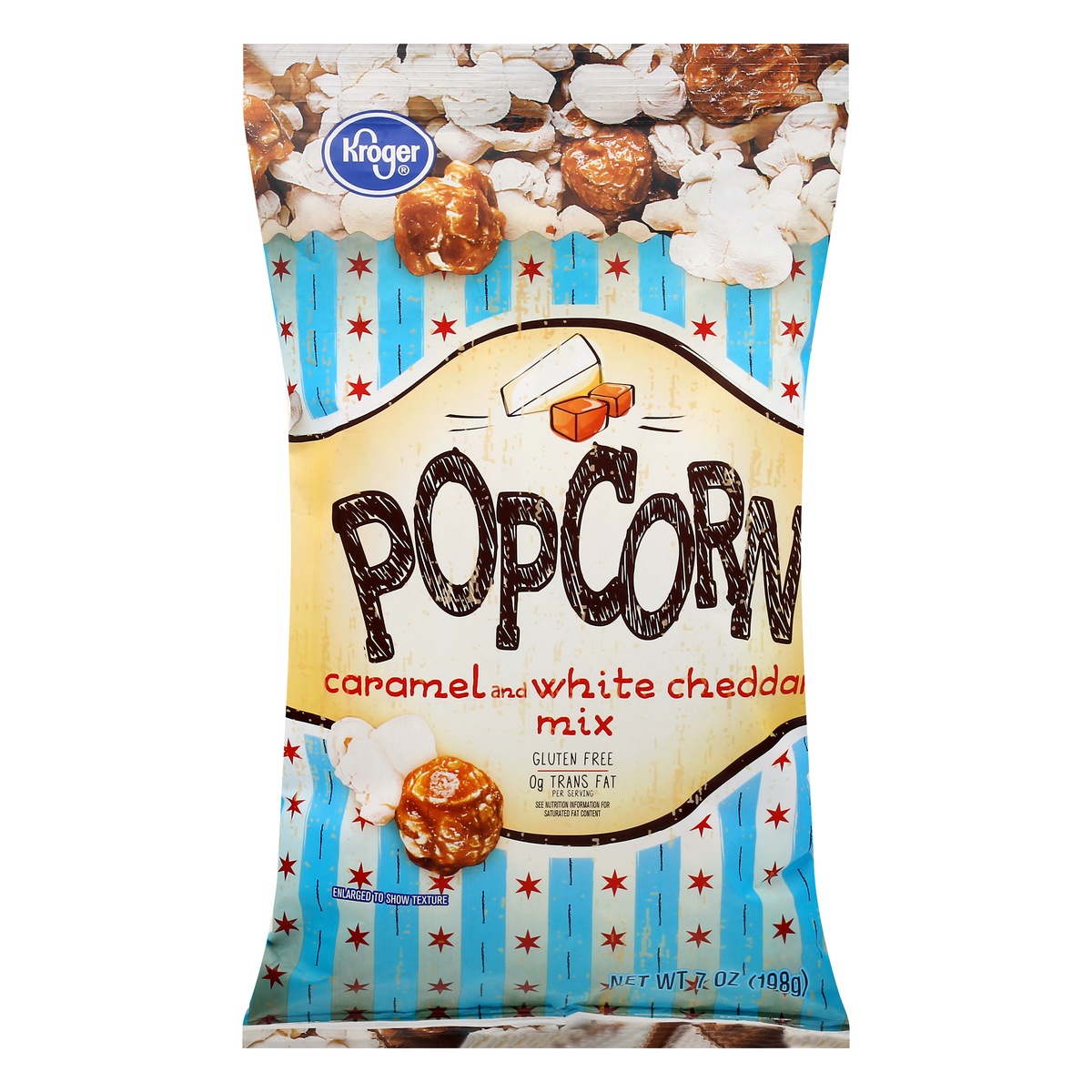 slide 1 of 1, Kroger Caramel & White Cheddar Popcorn, 7 oz