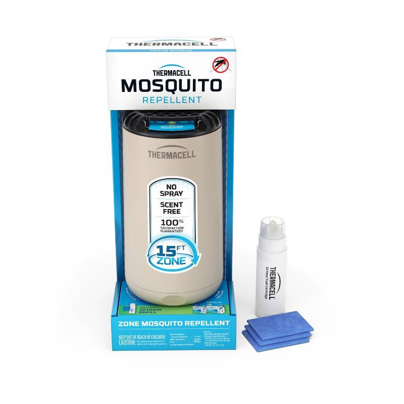 slide 10 of 11, Thermacell Patio Shield Mosquito Repeller - Linen, 1 ct