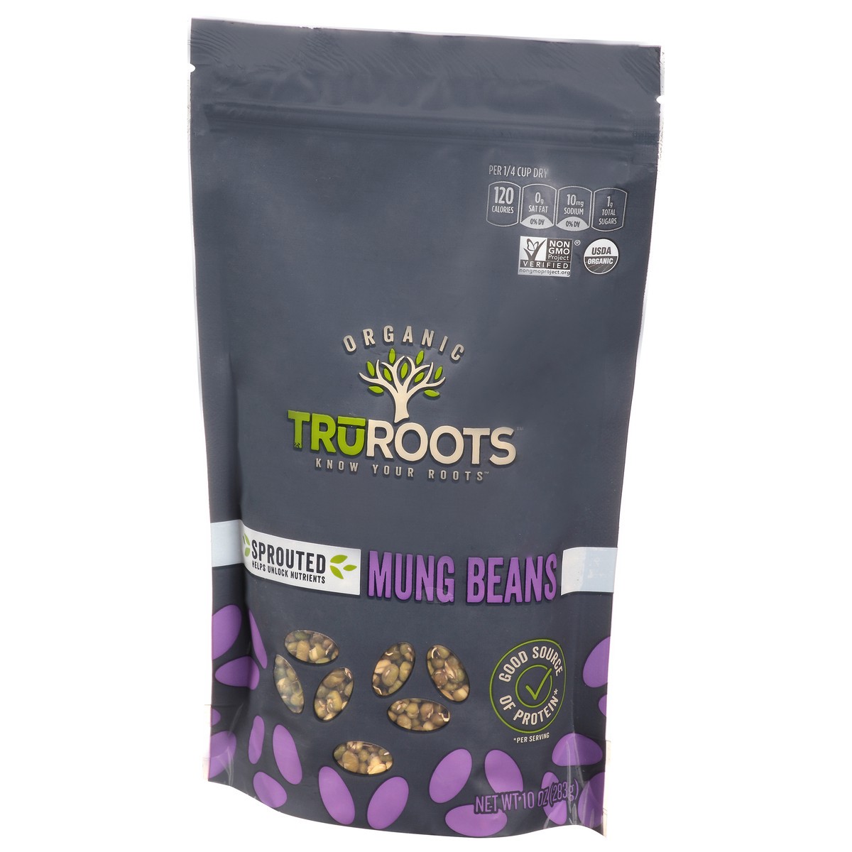 slide 11 of 11, truRoots Organic Sprouted Mung Beans, 10 Ounces, Certified USDA Organic, Non-GMO Project Verified, 10 oz