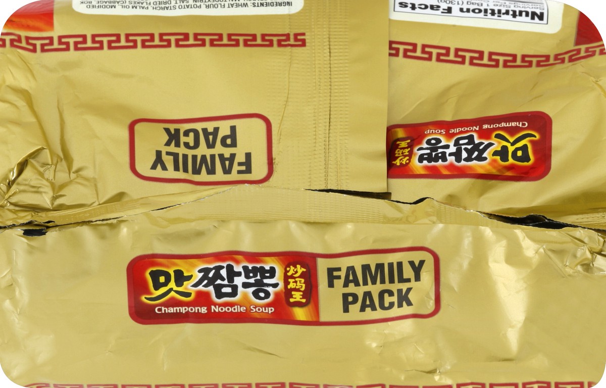 slide 3 of 6, Nongshim Nong Shim Champong Spicy Seafood Ramen Family Pack - 18.3 Oz, 18.3 oz