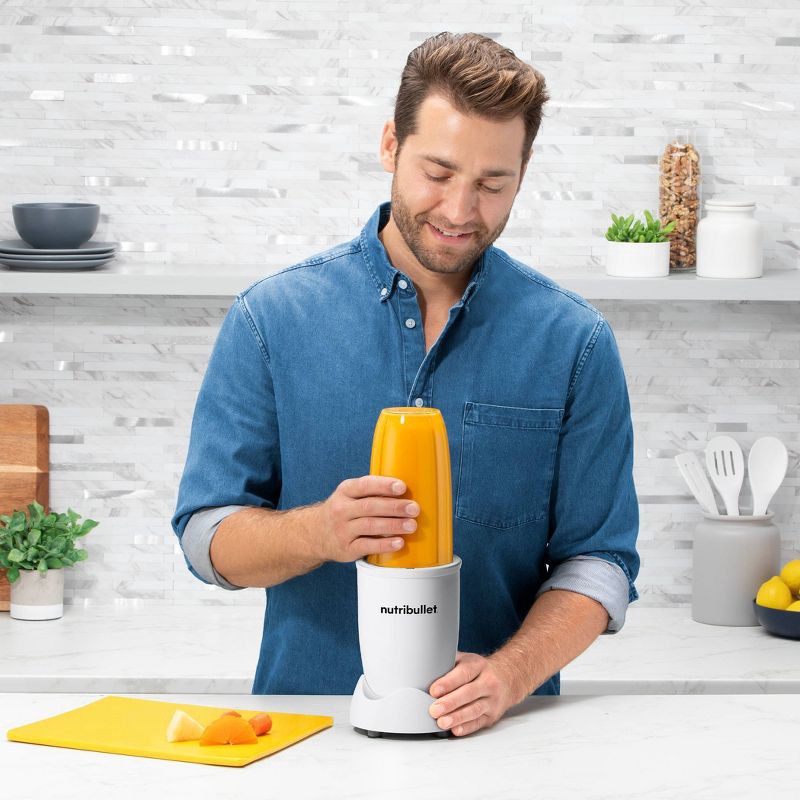 slide 6 of 9, Nutribullet Pro 900 Series - Matte White: 900-Watt Personal Blender, Smoothie Maker, Dishwasher-Safe Parts, 1 ct