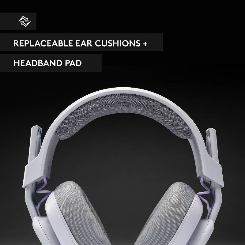 slide 7 of 9, Astro A10 Wired Gaming Headset for PC - Gray: Lightweight, Adjustable, 3.5mm Jack, 1 ct