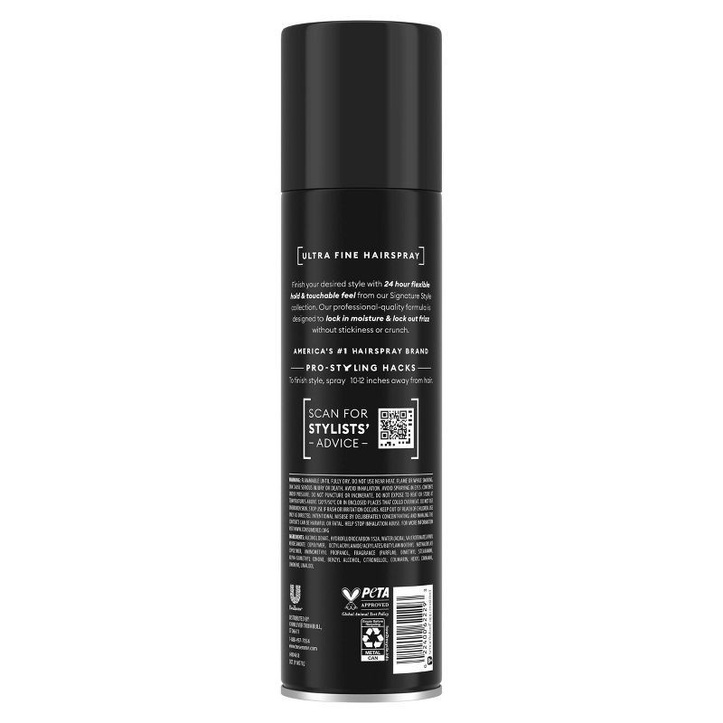 slide 2 of 5, Tresemme Ultra Fine Hairspray for 24-Hour Frizz Control - 14.6oz, 14.6 oz