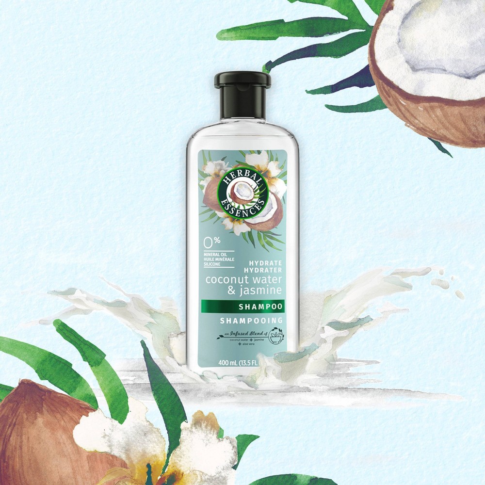 slide 2 of 4, Herbal Essences Coconut Water & Jasmine Shampoo, 13.5 fl oz