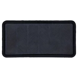 Mohawk Boot Tray Rubber Mat - Black
