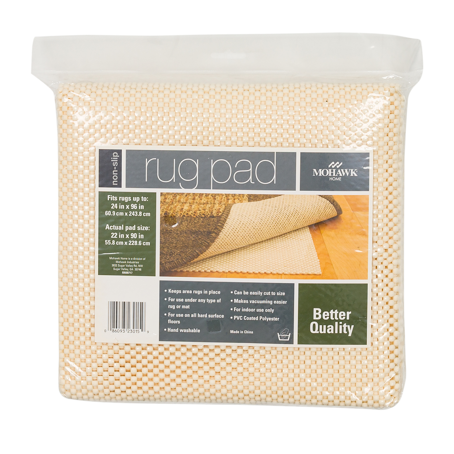 slide 3 of 3, Mohawk Hard Surface Rug Pad, 22 in x 90 in