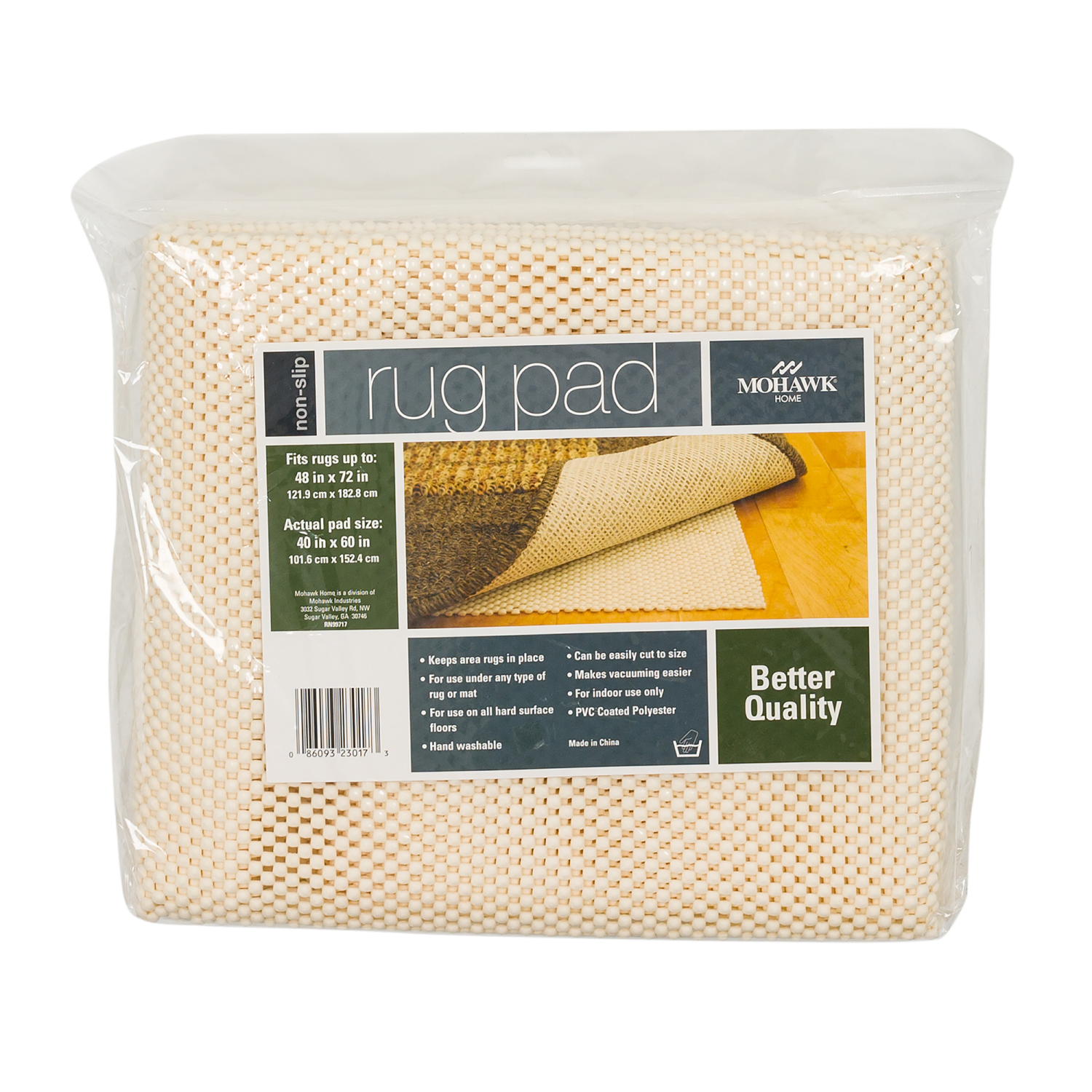 slide 3 of 3, Mohawk 4'8"x7'6" Comfort Grip Rug Pad Ivory - Mohawk Home, 1 ct