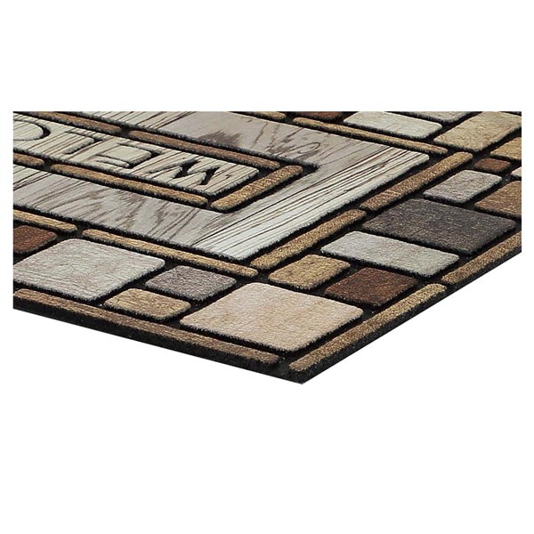 slide 8 of 9, Mohawk Drifted Nature Doormat - Brown, 18 in x 30 in