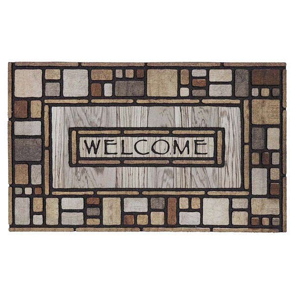 slide 4 of 9, Mohawk Drifted Nature Doormat - Brown, 18 in x 30 in